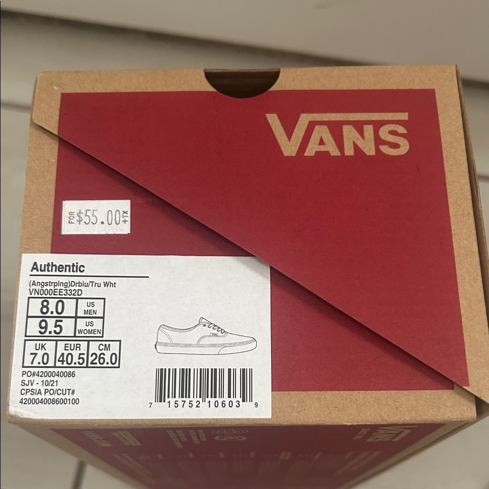 Vans Dark Blue Canvas Sneakers - Picture 4 of 4